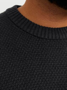Jack & Jones Büyük Beden Bisiklet Yaka Kazak - Eaton -Black - 12271818