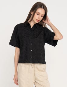 Jack & Jones Kadın Kısa Kollu Gömlek - Mıka -Black - 12271934