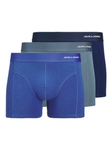 Jack & Jones Erkek 3'lü Boxer Paketi - Crew -Bering Sea - 12272181