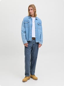 Jack & Jones Erkek Eddıe 060 Loose Fıt Jean -Blue Denim - 12272760