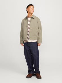 Jack & Jones Erkek Polo Yaka Ceket - Boston -Silver Sage - 12272873