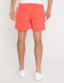 Jack & Jones Erkek Logo Şerit Detaylı Deniz Şortu - Mauı -Hot Coral - 12272879