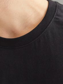 Jack & Jones Erkek Bisiklet Yaka Baskılı Tişört - Anatomy -Black - 12272966