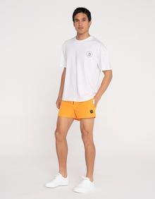 Jack & Jones Erkek Logo Detaylı Kısa Deniz Şortu - Bora -Iceland Poppy - 12273045