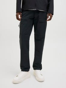 Jack & Jones Rahat Kalıp Orta bel Katlanmış etek uçları Joggers -Black - 12273285
