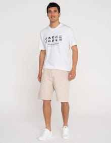 Jack & Jones Erkek Tony 018 Loose Fıt Denım Şort -Moonbeam - 12273387