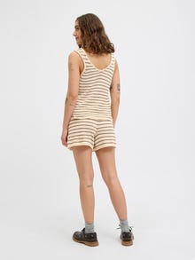 Jack & Jones Kadın Triko Şort - Mara -Bone White - 12274335