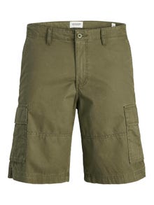 Jack & Jones Erkek Rahat Kalıp Kargo Şort - Cole -Olive Night - 12274389