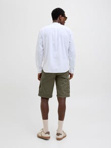 Jack & Jones Erkek Rahat Kalıp Kargo Şort - Cole -Olive Night - 12274389