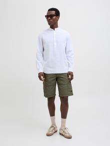 Jack & Jones Erkek Rahat Kalıp Kargo Şort - Cole -Olive Night - 12274389
