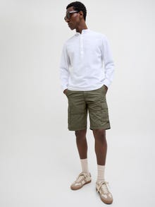 Jack & Jones Erkek Rahat Kalıp Kargo Şort - Cole -Olive Night - 12274389