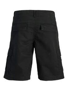 Jack & Jones Erkek Rahat Kalıp Kargo Şort - Cole -Black - 12274389