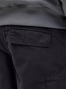 Jack & Jones Erkek Rahat Kalıp Kargo Şort - Cole -Black - 12274389
