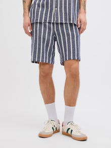 Jack & Jones Erkek Çizgili Jogger Şort - Aıden -Ocean Cavern - 12274413