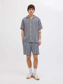 Jack & Jones Erkek Çizgili Jogger Şort - Aıden -Ocean Cavern - 12274413