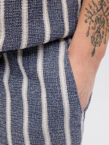 Jack & Jones Erkek Çizgili Jogger Şort - Aıden -Ocean Cavern - 12274413