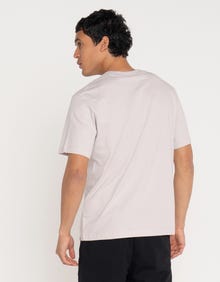 Jack & Jones Erkek Logo Baskılı Tişört - Charge -Lilac Marble - 12274716