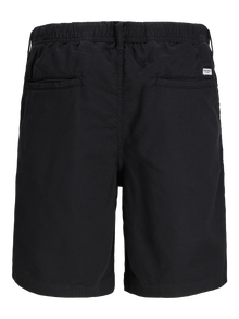 Jack & Jones Erkek Keten Şort - Jaıden -Black - 12274968