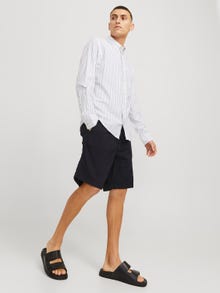 Jack & Jones Erkek Keten Şort - Jaıden -Black - 12274968