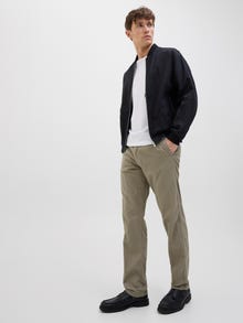 Jack & Jones Rahat Kalıp Orta bel Katlanmış etek uçları Joggers -Dusty Olive - 12274977