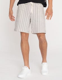 Jack & Jones Erkek Çizgili Şort - Jaıden -Cloud Dancer - 12275412