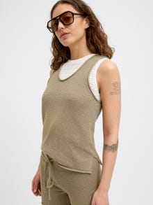 Jack & Jones Kadın Kalın Askılı Triko Bluz - Amara -Coriander - 12275494