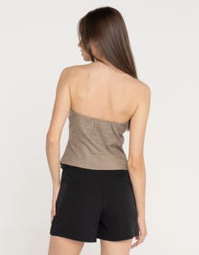 Jack & Jones Kadın Düğme Kapamalı Straplez Yelek - Lela -Coriander - 12275636