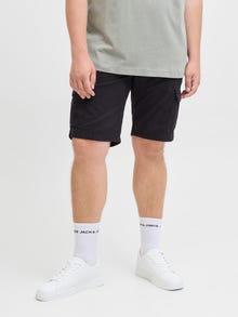Jack & Jones Büyük Beden Kargo Şort - Karl -Black - 12275836