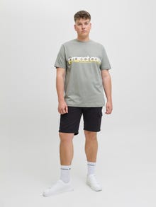 Jack & Jones Büyük Beden Kargo Şort - Karl -Black - 12275836