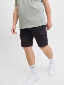 Jack & Jones Büyük Beden Kargo Şort - Karl -Black - 12275836