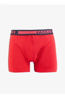 Jack & Jones Erkek Düz Boxer - Denver -Pompeian Red - 12276150