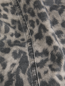 Jack & Jones Kadın Leopar Desenli Kolsuz Bluz - Sarah -Thunderstorm - 12276259