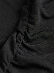 Jack & Jones Kadın Degaje Yaka Askılı Elbise - Maja -Black - 12276308