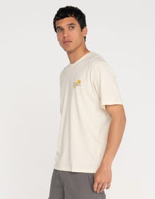 Jack & Jones Erkek Nakışlı Tişört - Almerıa -Antique White - 12276787