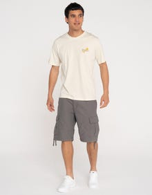 Jack & Jones Erkek Nakışlı Tişört - Almerıa -Antique White - 12276787