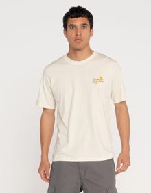 Jack & Jones Erkek Nakışlı Tişört - Almerıa -Antique White - 12276787