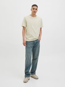 Jack & Jones Erkek Göğüs ve Sırt Baskılı Tişört - Canggu -Celadon Tint - 12276819