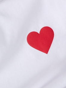 Jack & Jones Kadın Bisiklet Yaka Baskılı Tişört - Carly -Bright White - 12276974