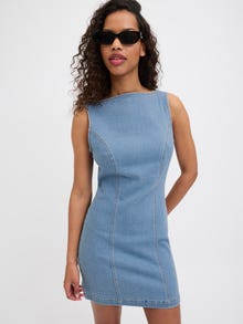 Jack & Jones Kadın Denım Elbise - Abra -Medium Blue Denim - 12277028