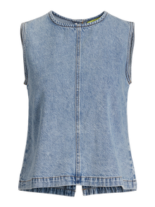 Jack & Jones Kadın Sırt Detaylı Denım Bluz - Dora -Light Blue Denim - 12277036