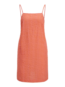 Jack & Jones Kadın Askılı Sırt Detaylı Elbise - Petra -Persimmon Orange - 12277416