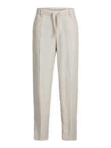 Jack & Jones Bol Kalıp Orta bel Katlanmış etek uçları Pantolonlar -Silver Lining - 12277641