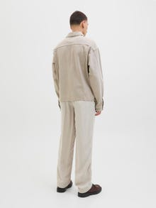 Jack & Jones Bol Kalıp Orta bel Katlanmış etek uçları Pantolonlar -Silver Lining - 12277641