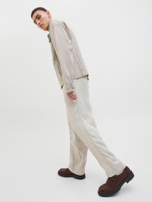 Jack & Jones Bol Kalıp Orta bel Katlanmış etek uçları Pantolonlar -Silver Lining - 12277641