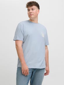 Jack & Jones Büyük Beden Baskılı Tişört - Bellagıo -Skyway - 12277664