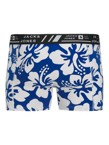 Jack & Jones Erkek Desenli 3'lü Boxer Paketi - Hawaıı -Beaucoup Blue - 12277684