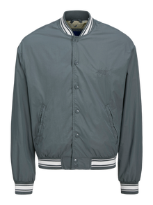 Jack & Jones Beyzbol Yaka Nervürlü manşetler Düşük omuzlar Otw Bomber Ceket -Stormy Weather - 12277898