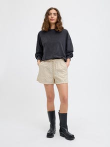 Jack & Jones Kadın Yüksek Bel Şort - Selma -Fog - 12277912