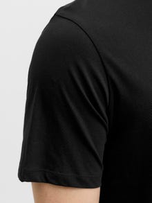 Jack & Jones Erkek Logo Baskılı Tişört - Pan -Black - 12278509