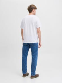 Jack & Jones Erkek Logo Baskılı Tişört - Geplas -White - 12278523